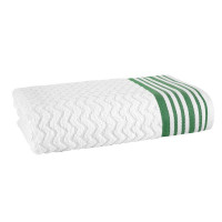 Полотенце махровое TAC LINE GREEN бело-зеленое 50х90