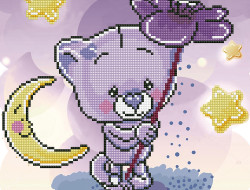 Кристальная (алмазная) мозаика ФРЕЯ ALV-83 Волшебный цветок