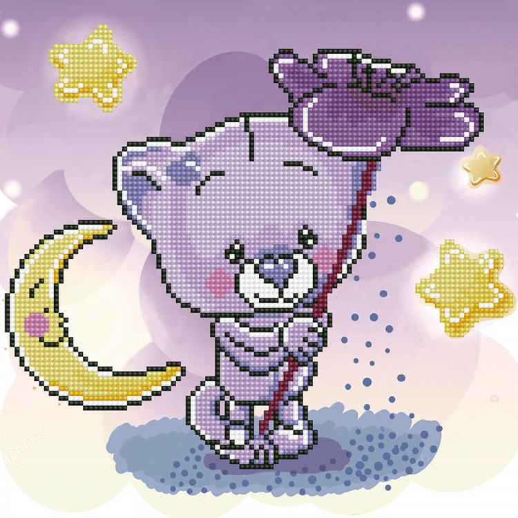 Кристальная (алмазная) мозаика ФРЕЯ ALV-83 Волшебный цветок