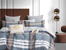 Постельное белье из твил-сатина TANGO кубрикс 50х70 (1шт), 70х70 (1шт) 1,5-спальное