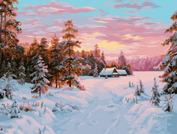 Набор для раскрашивания по номерам ФРЕЯ PNB/R1 №147 Дорога к дому 50х40 см