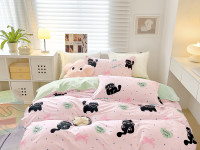 Постельное белье из твил-сатина TANGO хеппи рози  50х70 (1шт), 70х70 (1шт) 1,5-спальное