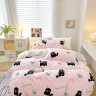 Постельное белье из твил-сатина TANGO хеппи рози  50х70 (1шт), 70х70 (1шт) 1,5-спальное