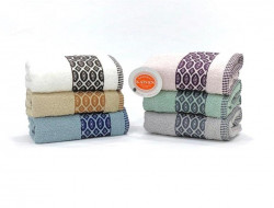 Набор полотенец махровых хлопковых KARVEN VIP COTTON H3154 GOZ 50х90 (6шт)