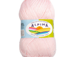 Пряжа ALPINA ARIEL №07 светло-розовая 98% акрил, 2% пайетки 10 шт х 50 гр, 150 м +/- 10 м