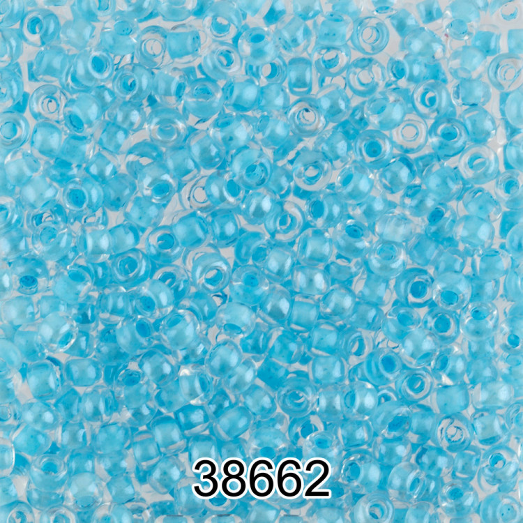 Бисер PRECIOSA (Чехия) круглый 5 10/0 2.3 мм 500 гр 38662 (Ф434) светло-лазурный