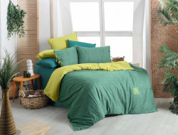 Постельное белье из поплина SAREV FANCY N193 MONTES V4-YESIL 50х70 (1шт) 1,5-спальное