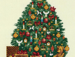 Набор для вышивания PANNA Золотая коллекция PR-7257 ВИКТОРИАНСКАЯ ЕЛКА 20х25