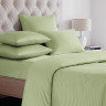 Пододеяльник из страйп-сатина SAILID ST-7-180х215 светло-зеленый 180х215