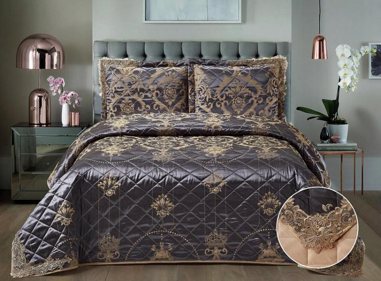 Покрывало с наволочками тонкое жаккардовое TANGO ARISTON ARI-17 240х260