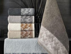 Набор полотенец махровых хлопковых KARVEN VIP COTTON H3237 BESTA 50х90 (6шт)