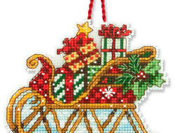 Набор для вышивания DIMENSIONS 70-08914 Санки 8x11 см