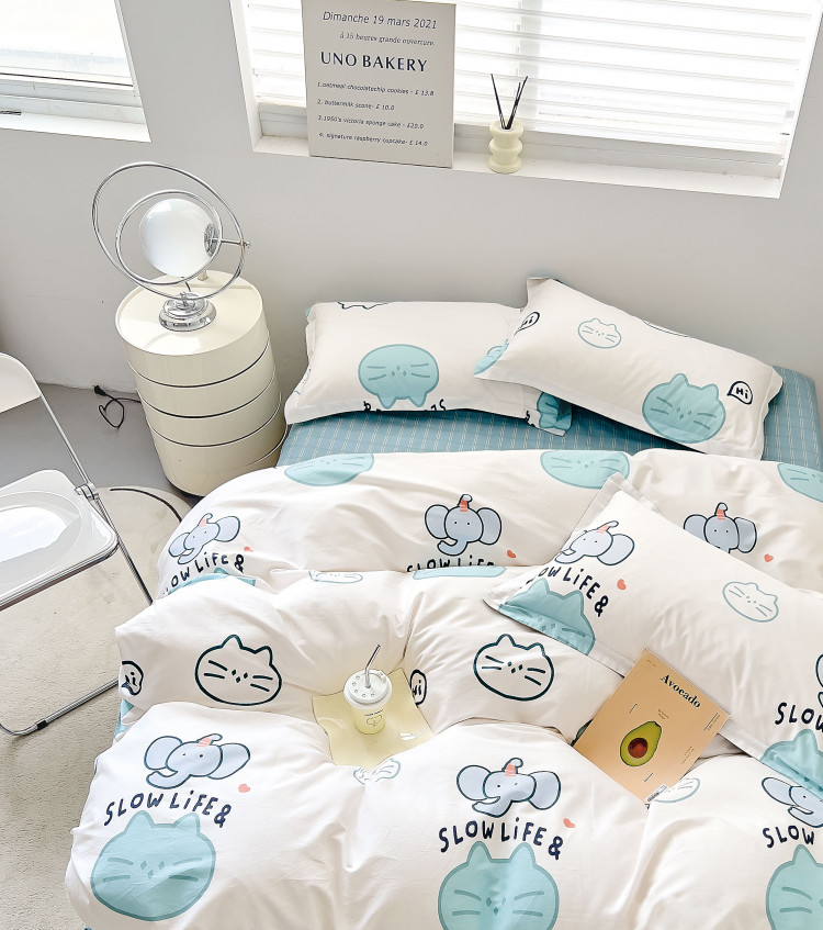 Постельное белье из твил-сатина TANGO слоулайф 50х70 (2шт) 2-спальное