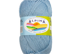 Пряжа ALPINA ARIEL №10 светло-голубая 98% акрил, 2% пайетки 10 шт х 50 гр, 150 м +/- 10 м