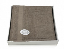 Плед из хлопка махровый KARVEN P956 ADA V4 темно-бежевый 160х220