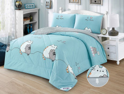 Постельное белье из твил-сатина с одеялом TANGO PRIMAVERA love mom 50х70 (2шт) евро