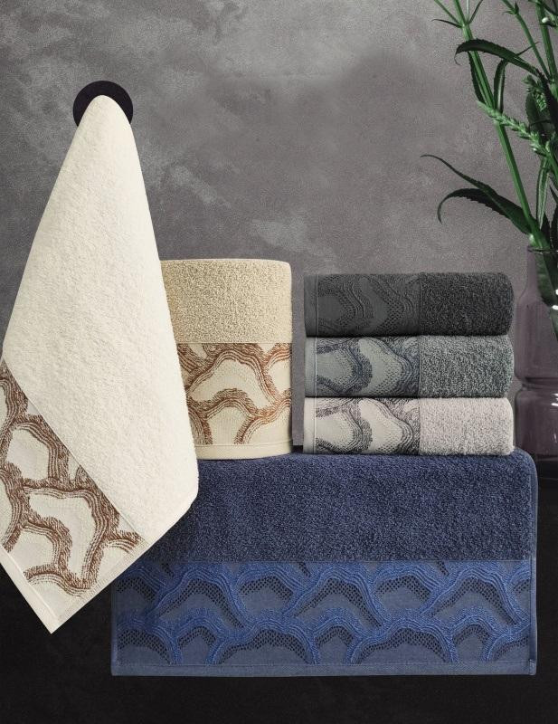 Набор кухонных полотенец махровых хлопковых KARVEN HM689 KOEN V20 30х50 (6шт)