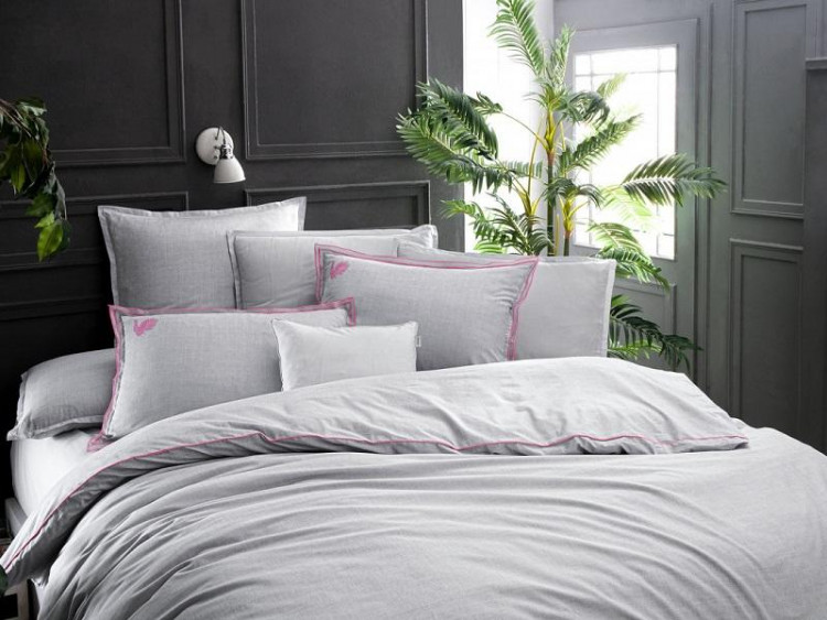 Постельное белье из поплина SAREV FANCY N193 SUPRA V3-GRI 50х70 (1шт) 1,5-спальное