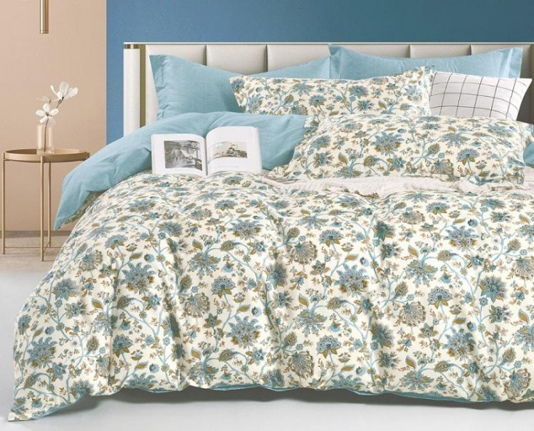 Постельное белье двухстороннее из твил-сатина SAILID BP-159-3 евро