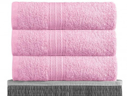 Полотенце махровое BAYRAMALY розовое 50х90