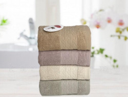 Набор полотенец махровых хлопковых KARVEN COTTON PENYE HS1004 GIRDAP 50х90 (4шт)