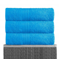 Полотенце махровое BAYRAMALY светло-голубое 50х90