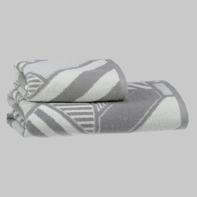 Полотенце махровое хлопковое SAREV H1040 PISA V1-GRI 80х150