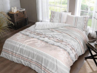 Постельное белье из ранфорса TAC RANFORCE MELANIE серое 1,5-спальное