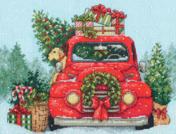 Набор для вышивания DIMENSIONS 70-08992 Праздничная поездка 20 х 25 см