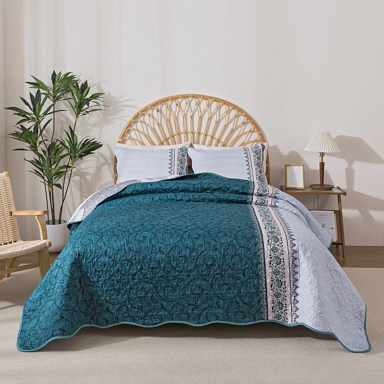 Покрывало с наволочками из полиэстера TANGO PATCHWORK PW444-98 230х250