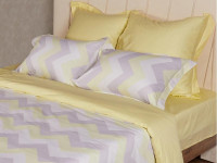 Постельное белье двухстороннее из сатина SAILID BL-8-3 евро