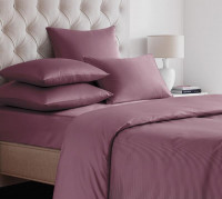 Простыня на резинке из сатина SAILID SL-8-90 божоле 90х200х25