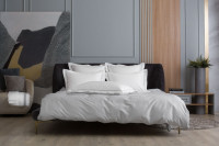 Комплект наволочек из египетского хлопка GERMAN GRASS с узкой отделкой Alpine Ash Grey Allure Grass 50х90 (2шт)