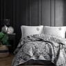 Покрывало из хлопка стеганое KARVEN Y923 MAJESTE V1 ANTRASIT 180х240 с наволочкой 50х70