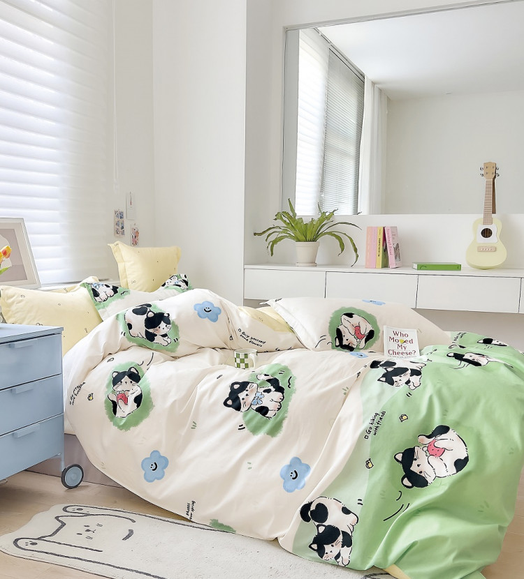 Постельное белье из твил-сатина TANGO мур-мяу 50х70 (2шт) 1,5-спальное