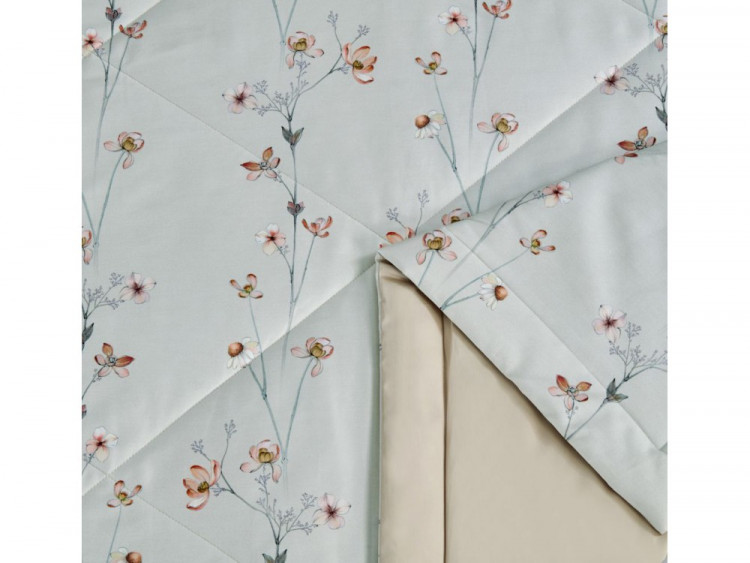 Постельное белье с летним одеялом из египетского хлопка Premium ASABELLA 2119-OSPS 50х70 (2шт) 1,5-спальное