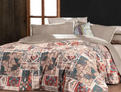 Постельное белье из фланели SAREV MAVERA KAHVE 1,5-спальное