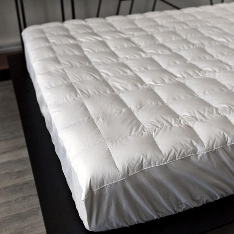 Наматрасник-чехол кассетный из белого гусиного пуха BELPOL ЭКОЛЬ 200х200х30