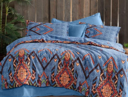 Постельное белье из фланели SAREV YAKUT MAVI евро