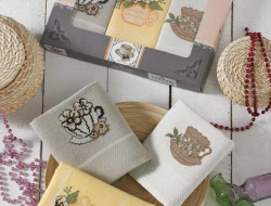 Набор кухонных полотенец КОФЕ-9328 40х60 (3шт)