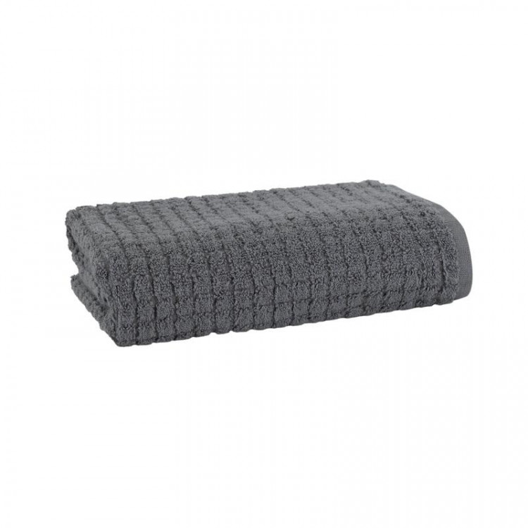 Полотенце махровое TAC DARBY DARK GREY темно-серое 70х140
