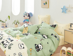 Постельное белье из твил-сатина TANGO cute panda 50х70 (2шт) 2-спальное