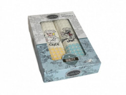 Набор кухонных полотенец вафельных хлопковых KARVEN HM750 ПОВАРА V16 50х70 (2шт)