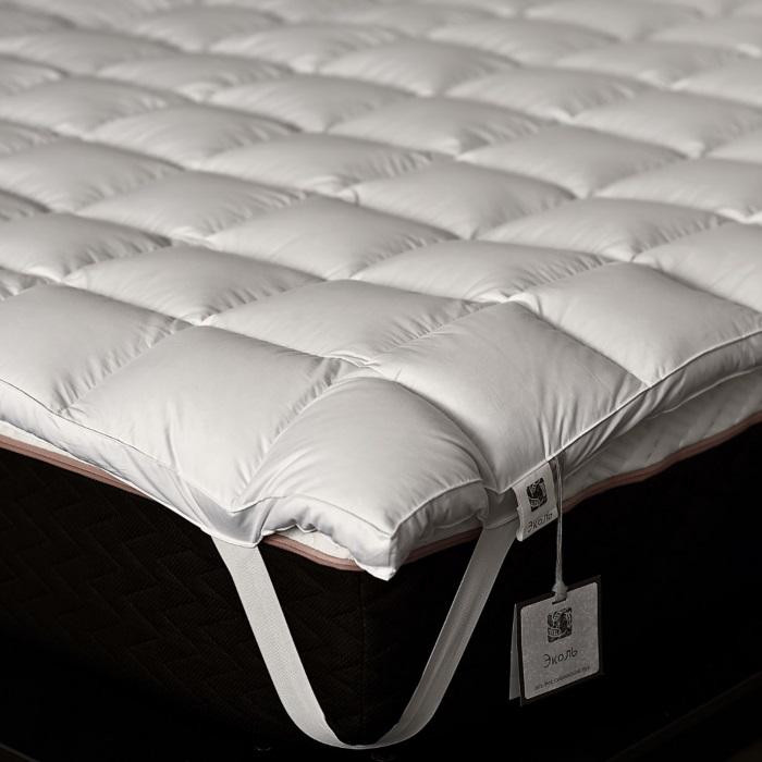 Наматрасник-топпер кассетный из белого гусиного пуха BELPOL ЭКОЛЬ 200х200х5