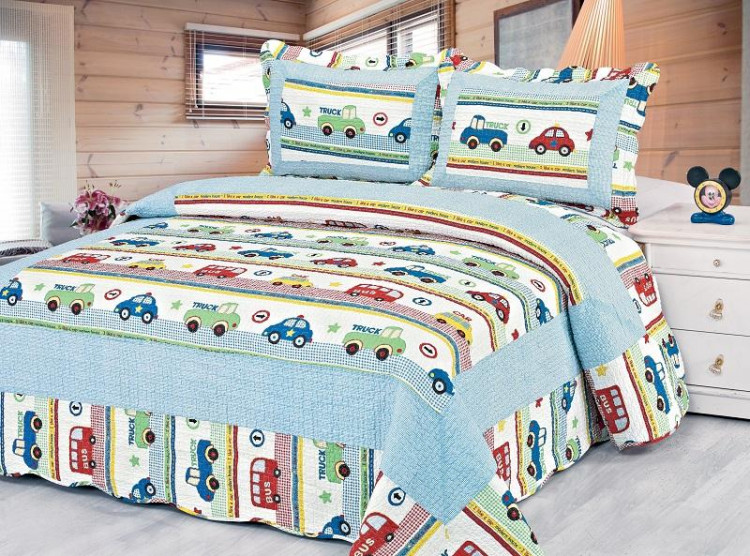 Покрывало с наволочками хлопковое TANGO PATCHWORK PW333-198 230х250