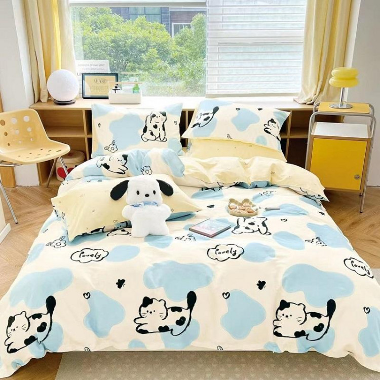 Постельное белье из сатина TANGO котята 50х70 (2шт) 2-спальное