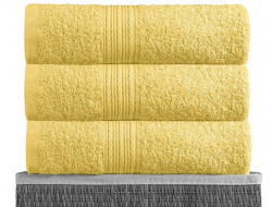 Полотенце махровое BAYRAMALY лимонное 100х180