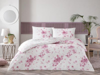 Постельное белье из ранфорса TAC RANFORCE MARIAN розовое 1,5-спальное
