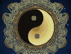 Кристальная (алмазная) мозаика ФРЕЯ ALV-112 Инь-Ян