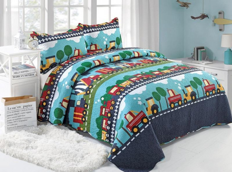 Покрывало с наволочками хлопковое TANGO PATCHWORK PW333-199 230х250